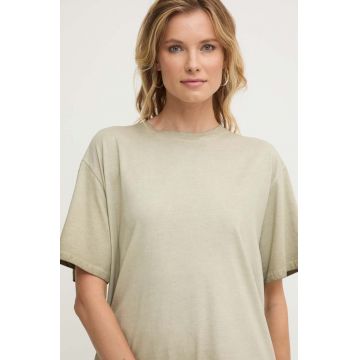 Answear Lab tricou din bumbac femei, culoarea verde