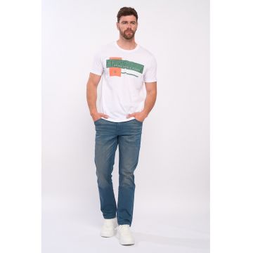 Tricou de bumbac cu imprimeu grafic