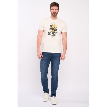 Tricou de bumbac cu imprimeu grafic