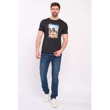 Tricou de bumbac cu imprimeu grafic