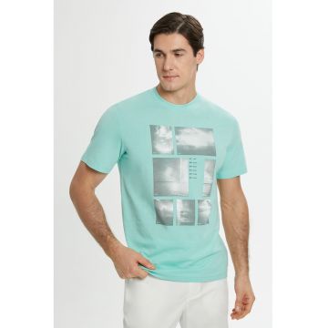 Tricou de bumbac cu imprimeu grafic