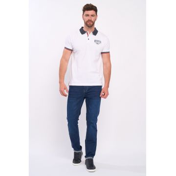 Tricou polo cu aspect pique