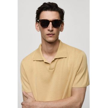 Tricou polo cu model uni Lino