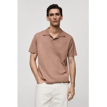 Tricou polo cu model uni Lino