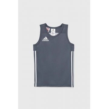 adidas Originals top copii 3G SPEE REVRS culoarea gri, neted, DY6619