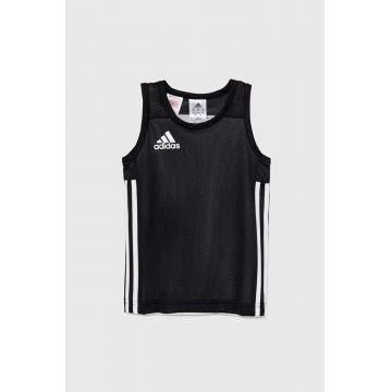 adidas Originals top copii 3G SPEE REVRS culoarea negru, cu imprimeu, DX6387