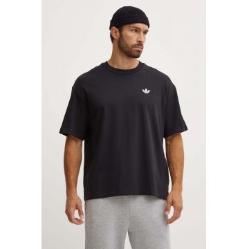 adidas Originals tricou barbati, culoarea negru, neted, IY7381