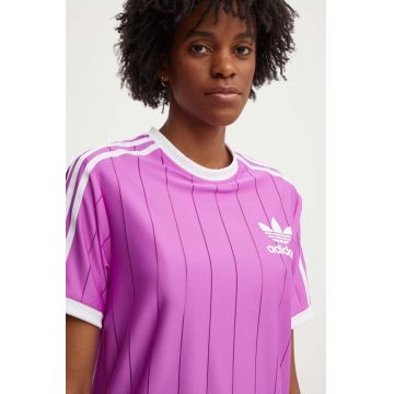 adidas Originals tricou femei, culoarea violet, IY7225