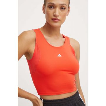 adidas Performance top de antrenament Techfit culoarea rosu, IX3271