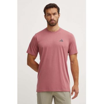 adidas Performance tricou de antrenament Train Essentials culoarea roz, neted, IW3316