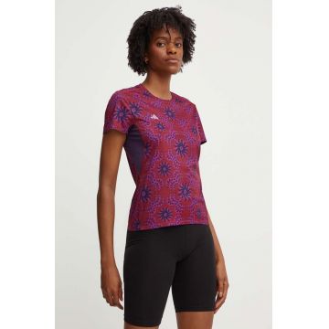 adidas Performance tricou de antrenament x FARM Rio culoarea bordo, IX6985