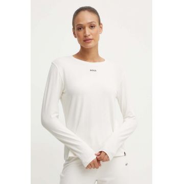 BOSS longsleeve lounge culoarea bej, 50510326