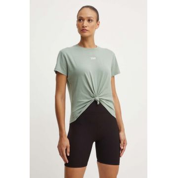 Dkny tricou din bumbac femei, culoarea verde, DP3T8521