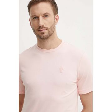 Karl Lagerfeld tricou barbati, culoarea alb, neted, 542221.755055