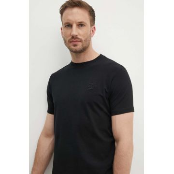 Karl Lagerfeld tricou barbati, culoarea negru, neted, 543221.755403