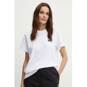 Karl Lagerfeld tricou din bumbac femei, culoarea alb, 245W1712