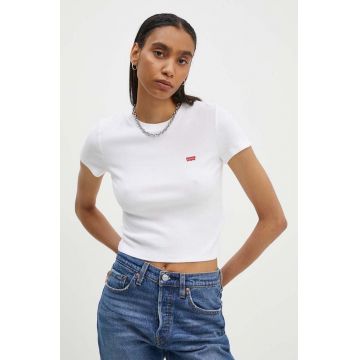 Levi's tricou femei, culoarea alb, cu turtleneck, A7419