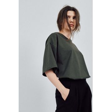 MUUV. tricou din bumbac READY TO WEAR culoarea verde