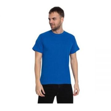 Tricou barbati, imprimeu simplu - fara model, Albastru, 2XL