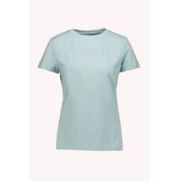 Tricou cu logo cu strasuri pentru fitness