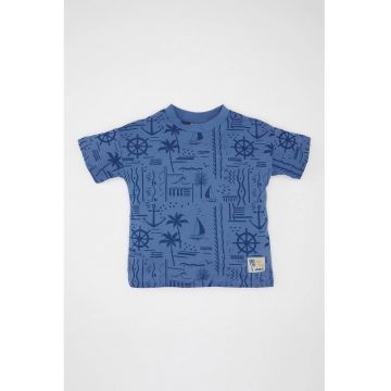 Tricou de bumbac cu imprimeu grafic