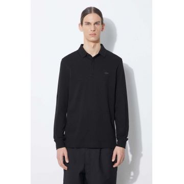 Lacoste longsleeve barbati, culoarea negru, neted, PH2481