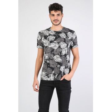 Tricou cu imprimeu tropical