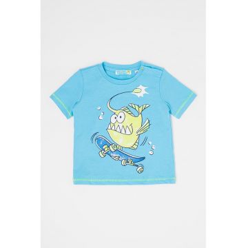 Tricou de bumbac cu imprimeu grafic