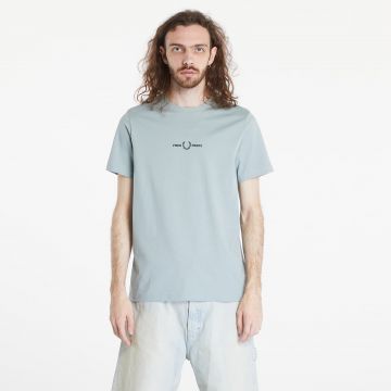 Tricou FRED PERRY Embroidered T-Shirt Silver Blue