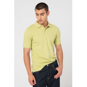 Tricou polo din amestec de bumbac organic