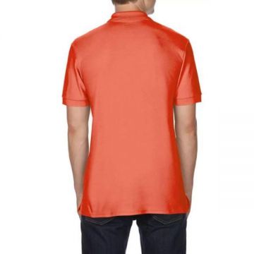 Tricou polo pentru barbati, material bumbac, culoare rosu salmon, 2XL