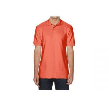 Tricou polo pentru barbati, material bumbac, culoare rosu salmon, M