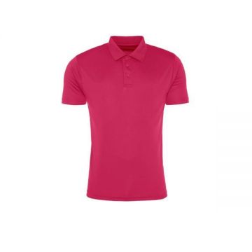 Tricou polo sport pentru barbati, material sintetic, elastic si usor, culoare fucsia, L