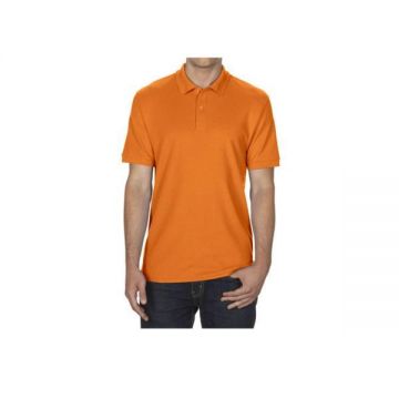 Tricou polo sport pentru barbati, material sintetic, elastic si usor, culoare portocaliu, L