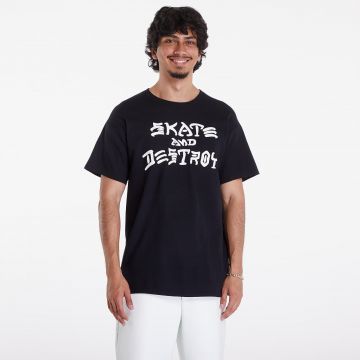 Tricou Thrasher Skate And Destroy T-Shirt Black