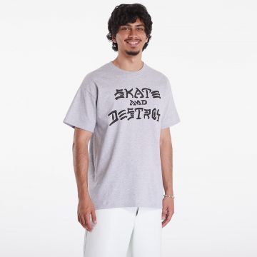 Tricou Thrasher Skate And Destroy T-Shirt Gray