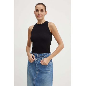 Weekend Max Mara top femei, culoarea negru, 2425366021600