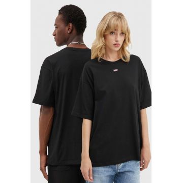 Diesel tricou din bumbac T-BOXT-D culoarea negru, neted, A14929.0GRAI