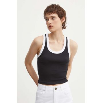 Hollister Co. top femei, culoarea negru