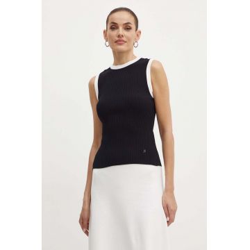 Karl Lagerfeld top femei, culoarea negru, 245W2007