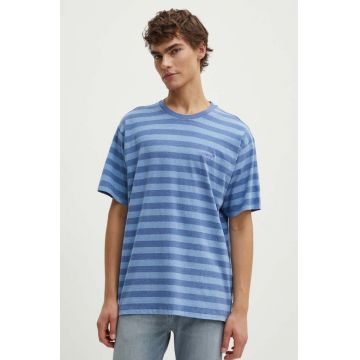 Levi's tricou din bumbac barbati, culoarea violet, modelator