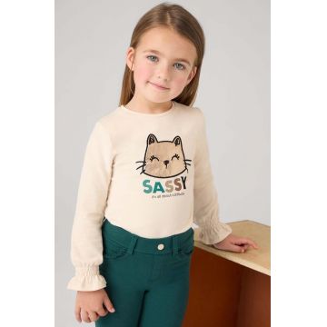 Mayoral longsleeve copii culoarea verde, 4071