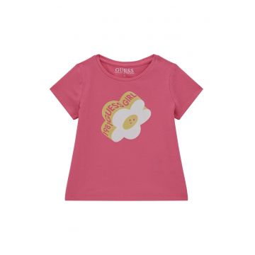 Tricou din amestec de bumbac cu imprimeu floral