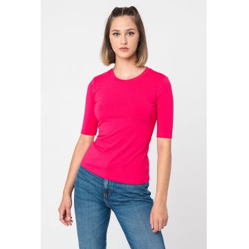 Tricou slim fit din amestec de modal Darnelia