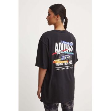 adidas Originals tricou din bumbac 0 femei, culoarea negru, IW0832