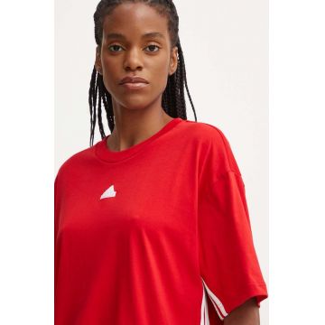 adidas tricou din bumbac Express femei, culoarea rosu, IW8643