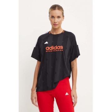 adidas tricou Tiro femei, culoarea negru, IX3505