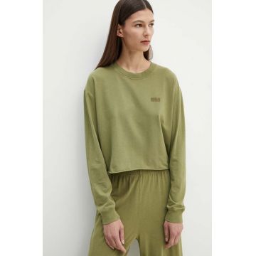 American Vintage longsleeve femei, culoarea verde, PYM02BH24