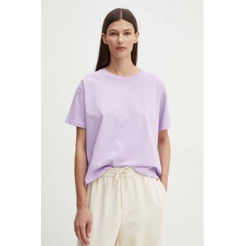 American Vintage tricou din bumbac femei, culoarea violet, FIZ02AH24