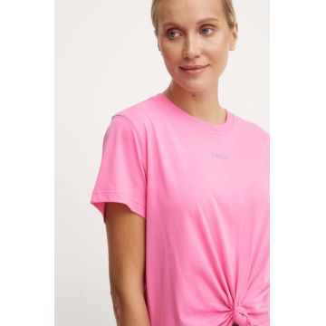 Dkny tricou din bumbac femei, culoarea roz, DP4T9994